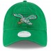 Women's Philadelphia Eagles New Era Kelly Green Throwback Core Classic 9TWENTY Adjustable Hat 3070435